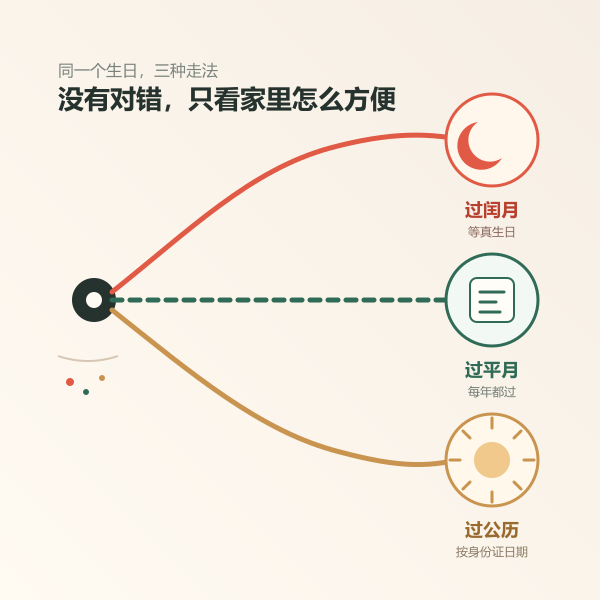 过闰月、过平月、过公历三种过法